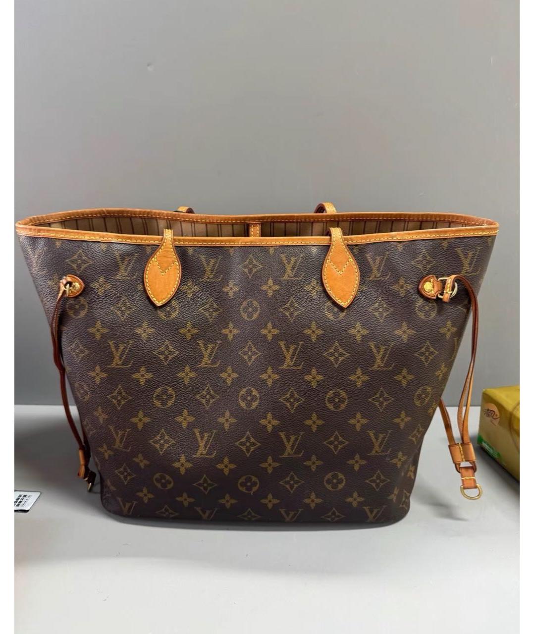 LOUIS VUITTON Коричневая сумка тоут, фото 3