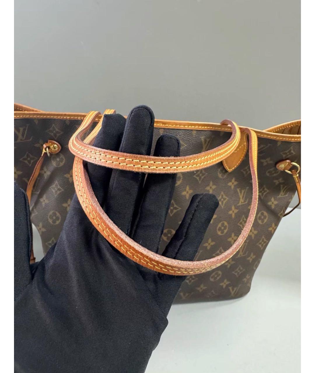 LOUIS VUITTON Коричневая сумка тоут, фото 8