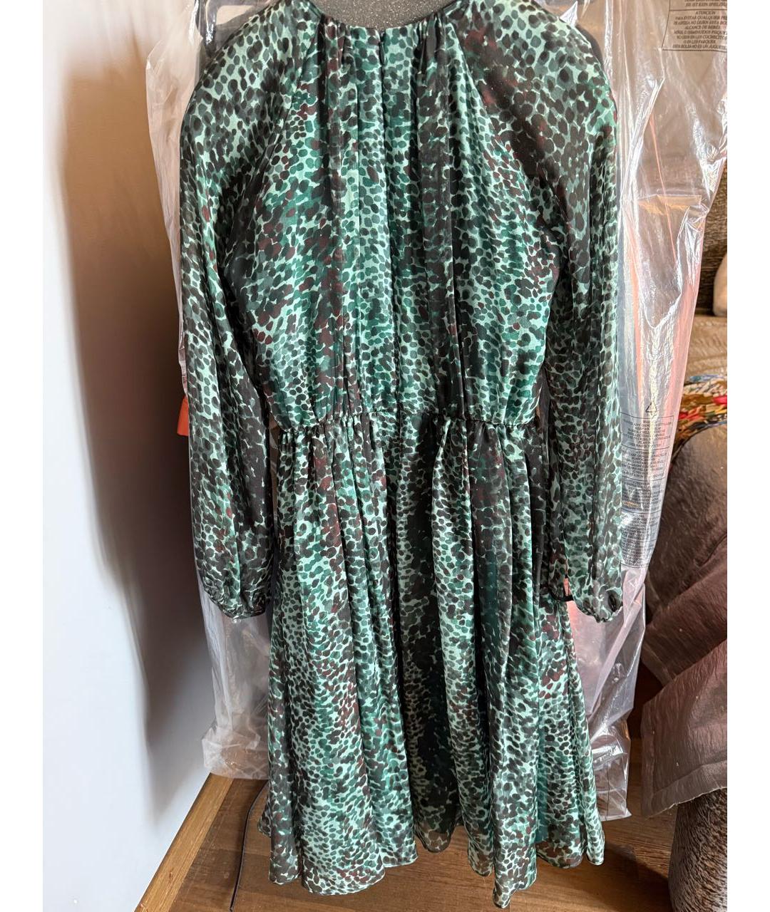 MAX MARA Зеленые повседневное платье, фото 2