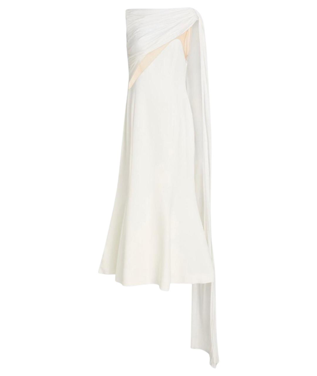 DAVID KOMA Белое вискозное вечернее платье, фото 1