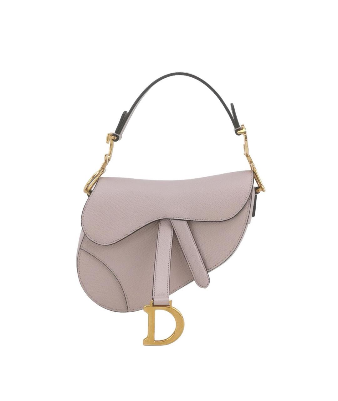 CHRISTIAN DIOR Розовая кожаная сумка с короткими ручками, фото 9