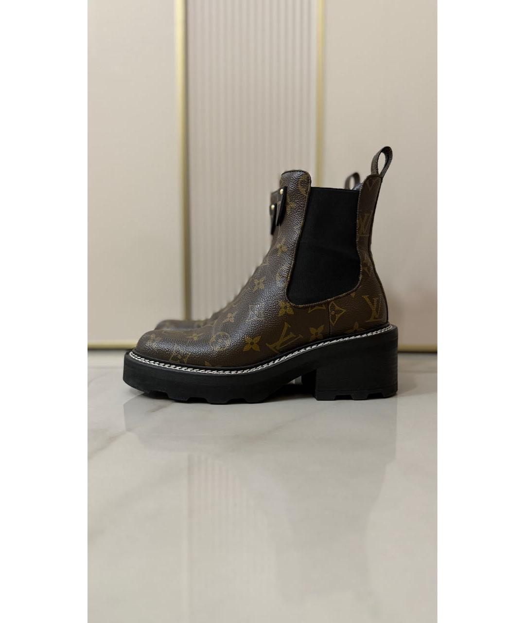 LOUIS VUITTON Коричневые ботинки, фото 8