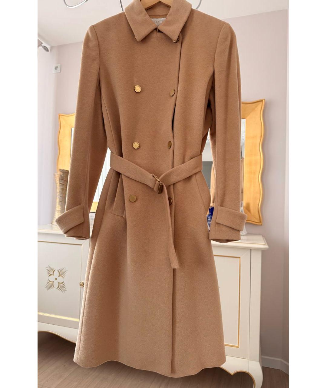 VALENTINO Коричневое шерстяное пальто, фото 8