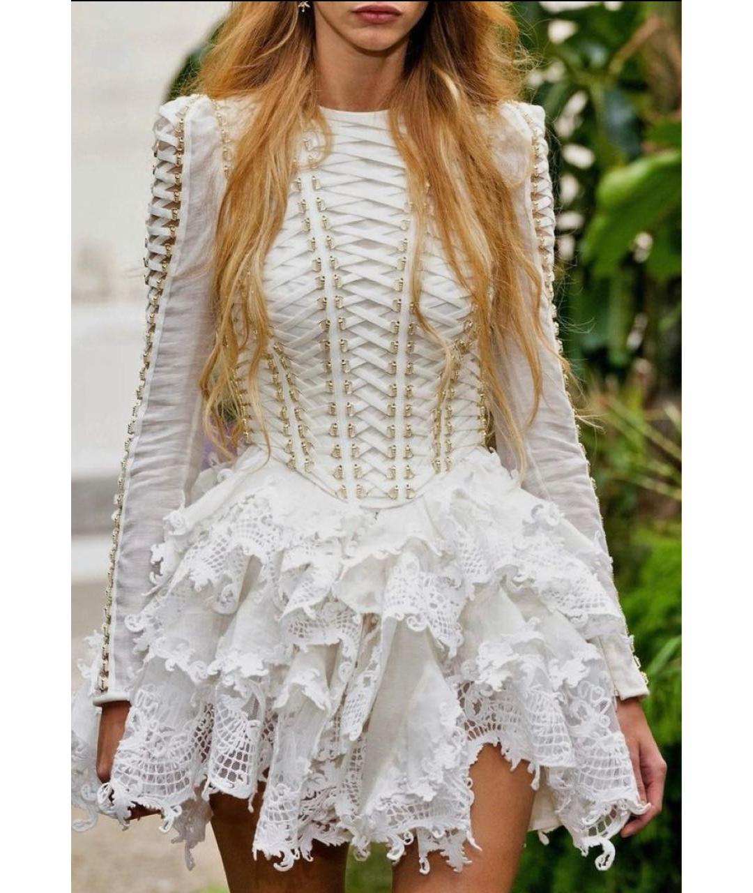 ZIMMERMANN Бежевое льняное платье, фото 2