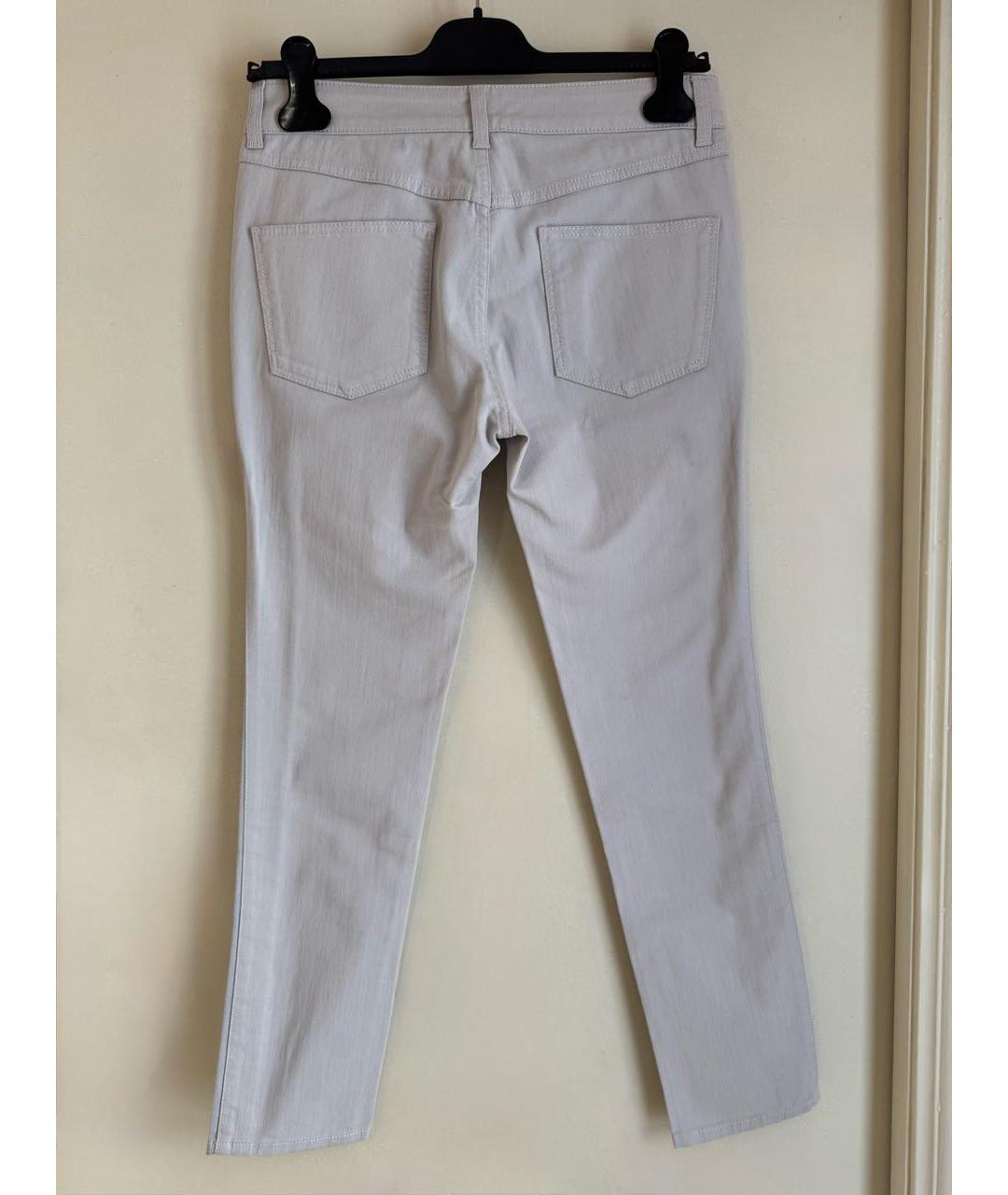 ALEXANDER MCQUEEN Голубые хлопко-эластановые джинсы слим, фото 7