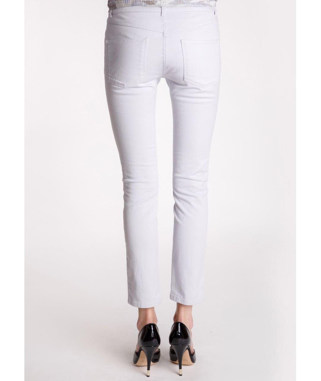 ALEXANDER MCQUEEN Голубые хлопко-эластановые джинсы слим, фото 3