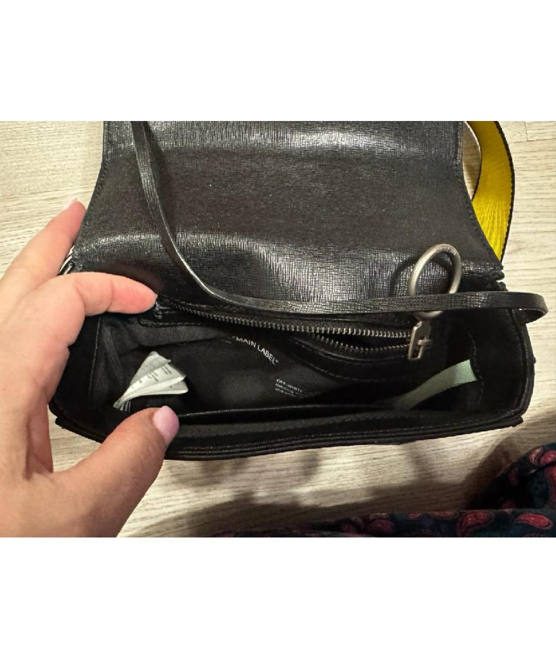 OFF-WHITE Черная сумка через плечо, фото 4