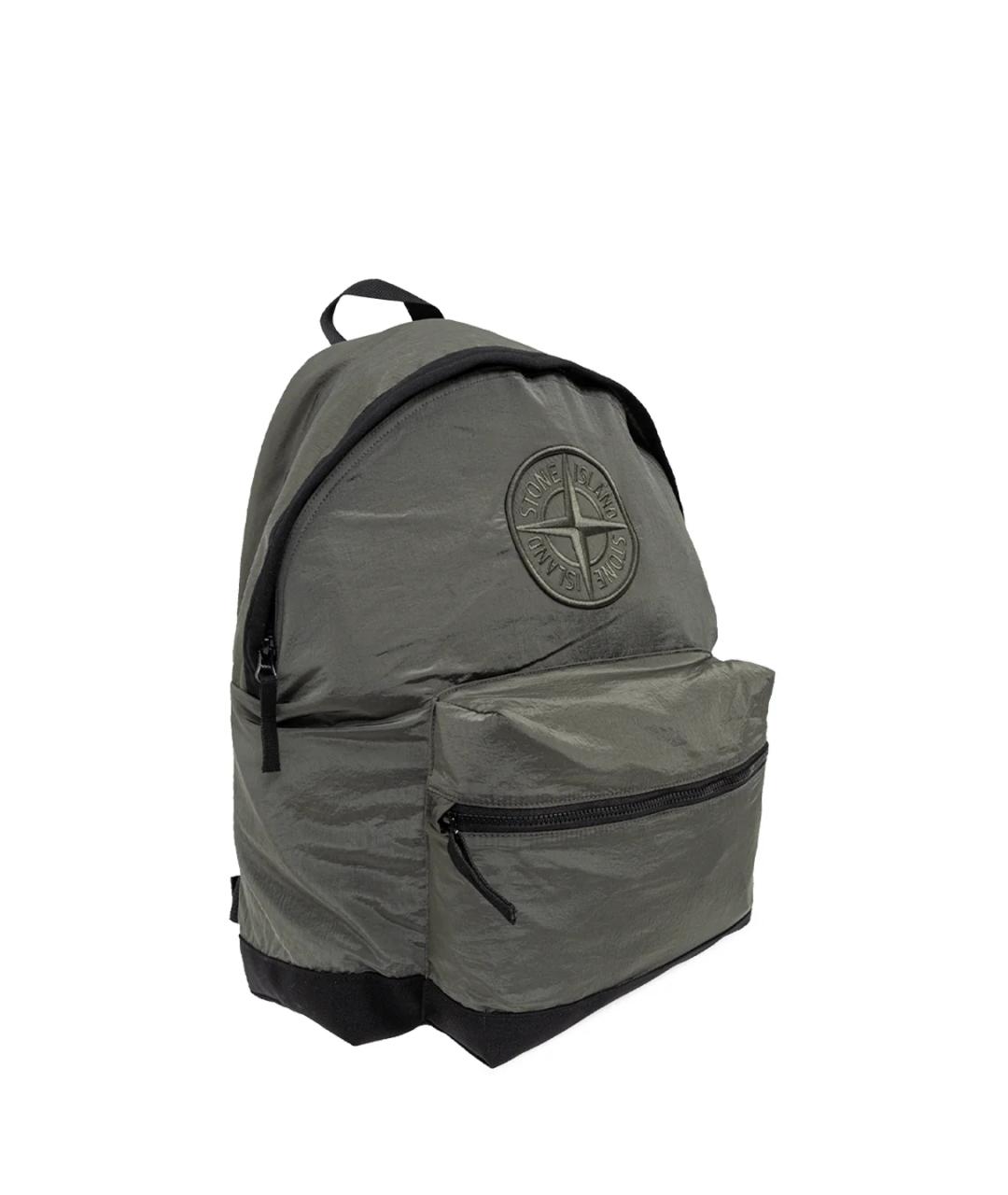 STONE ISLAND Зеленый рюкзак, фото 2