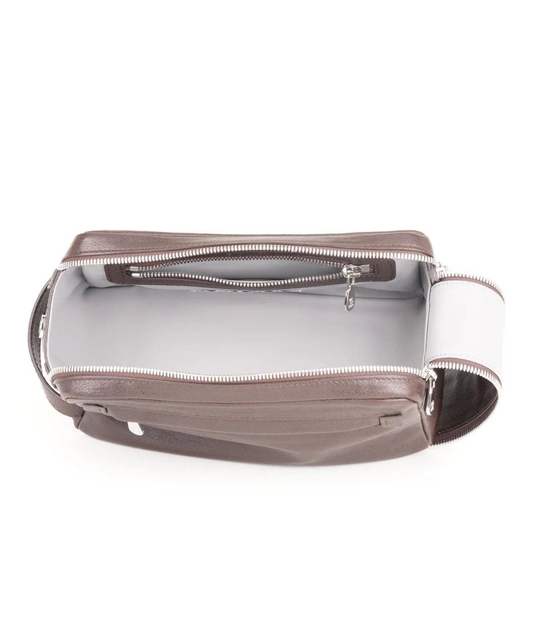 BRUNELLO CUCINELLI Коричневая кожаная барсетка, фото 6