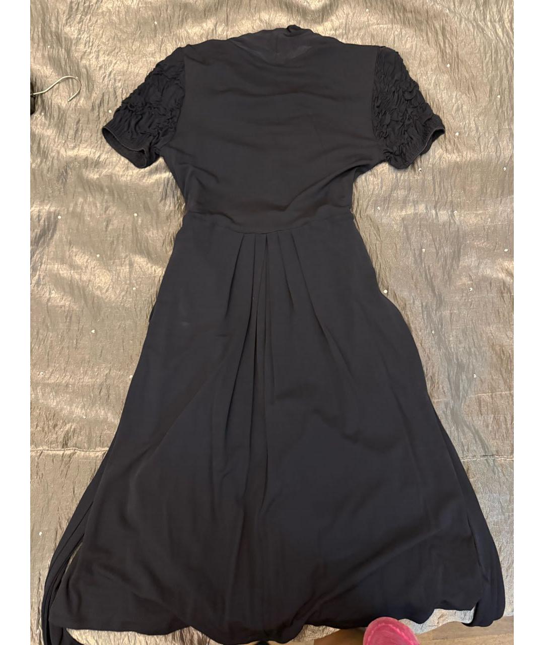 MAX MARA STUDIO Темно-синее коктейльное платье, фото 2