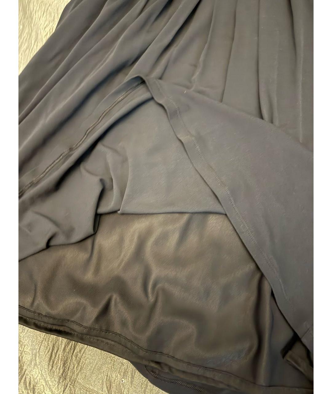 MAX MARA STUDIO Темно-синее коктейльное платье, фото 4