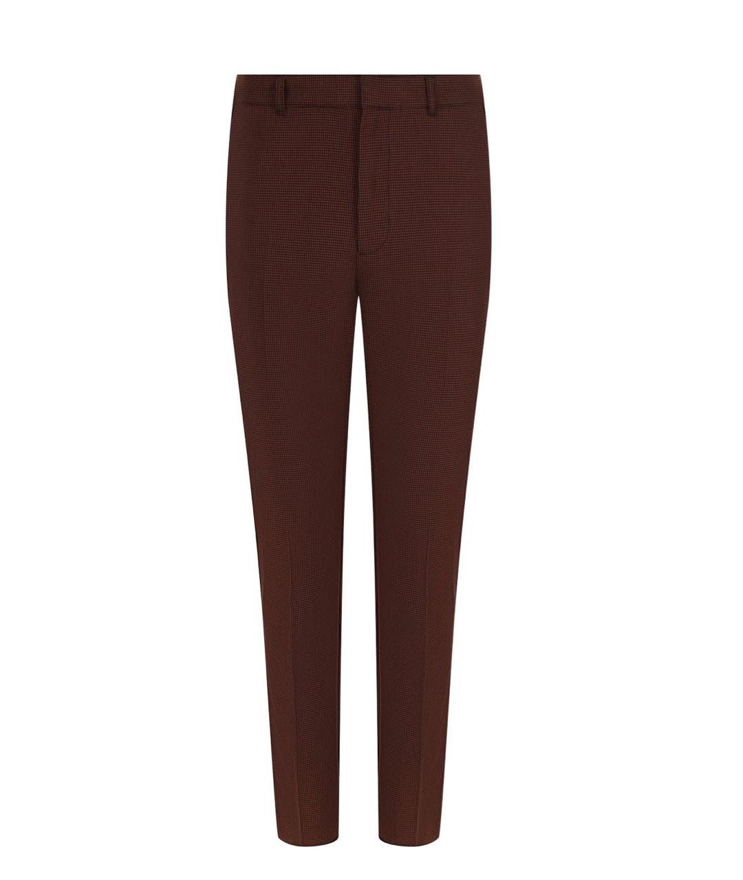 BOTTEGA VENETA Коричневые классические брюки, фото 1