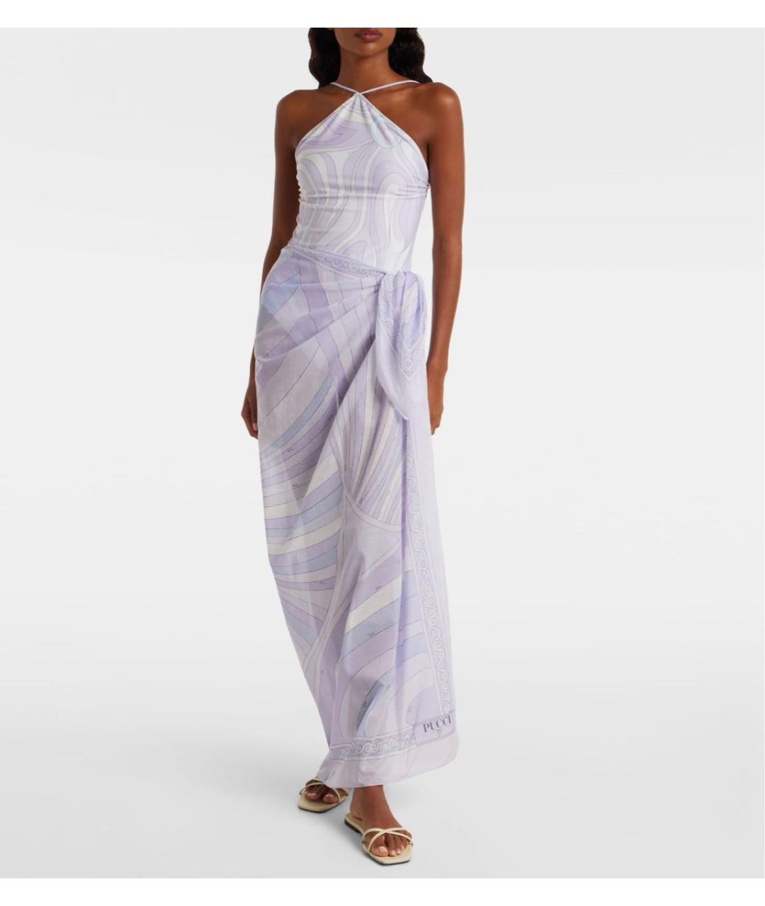 PUCCI Фиолетовое хлопковое парео, фото 4