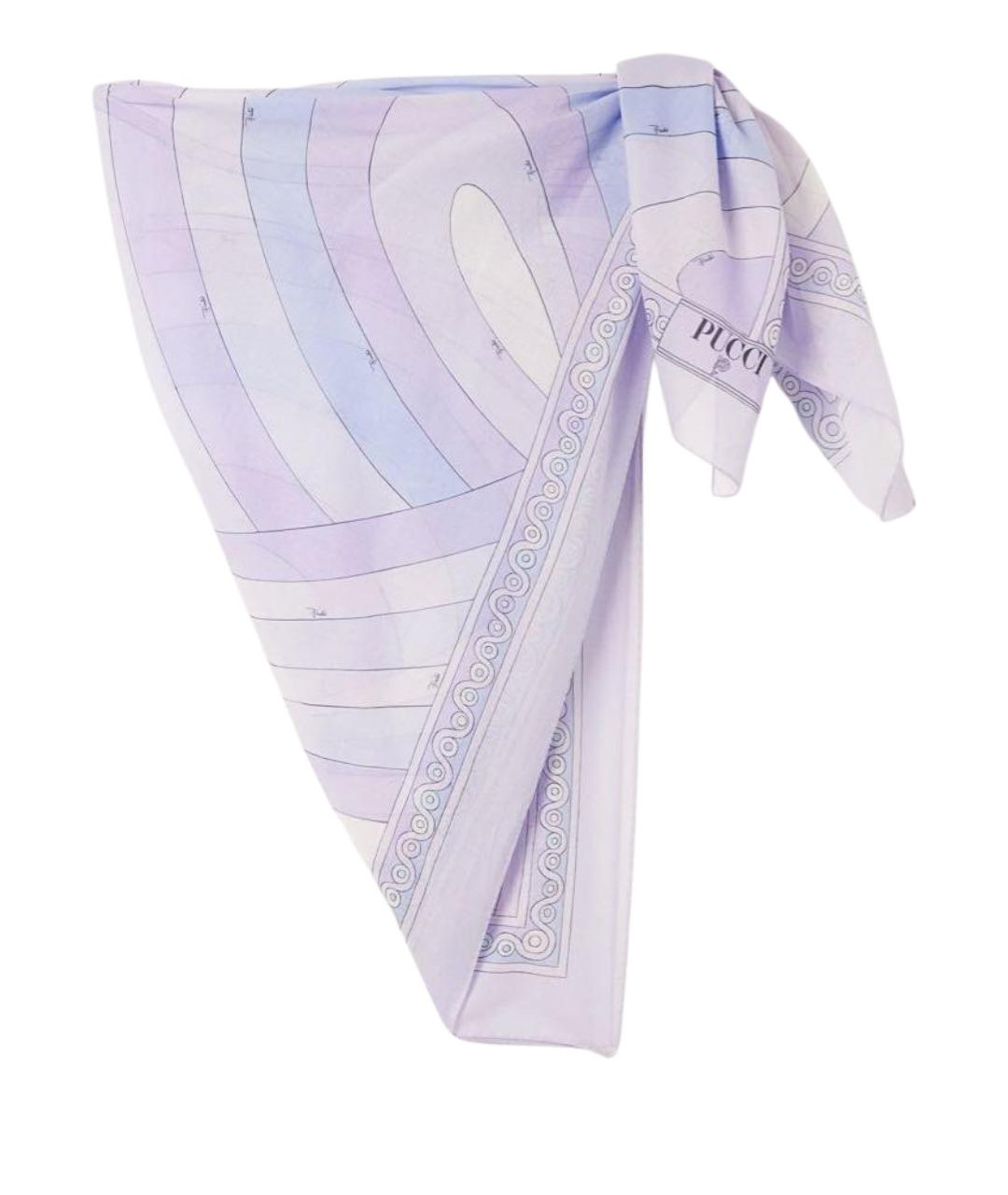 PUCCI Фиолетовое хлопковое парео, фото 1