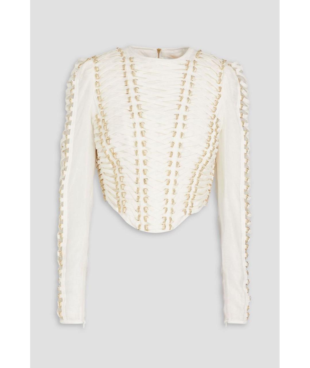 ZIMMERMANN Бежевая льняная блузы, фото 5