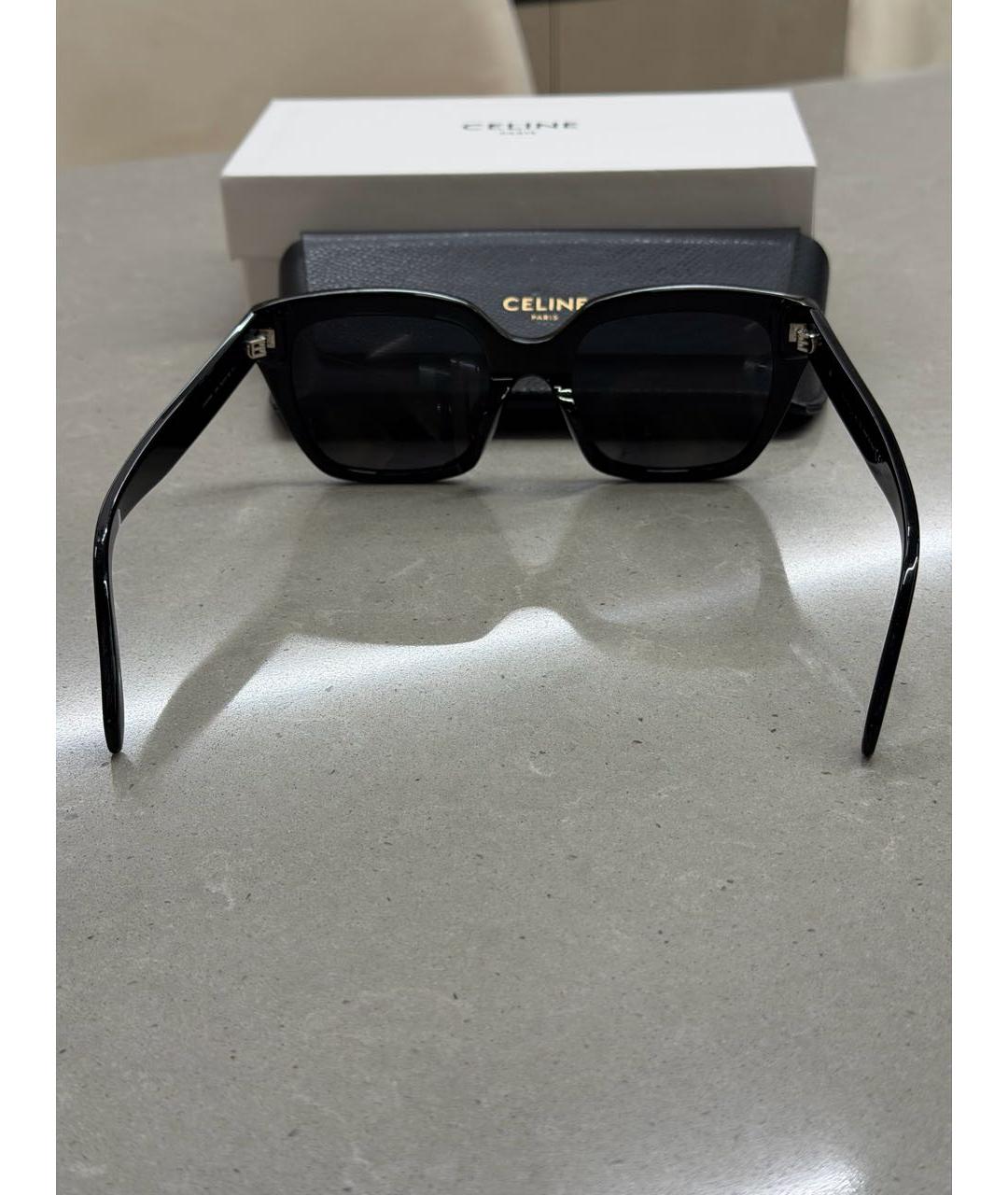 CELINE Черные пластиковые солнцезащитные очки, фото 2