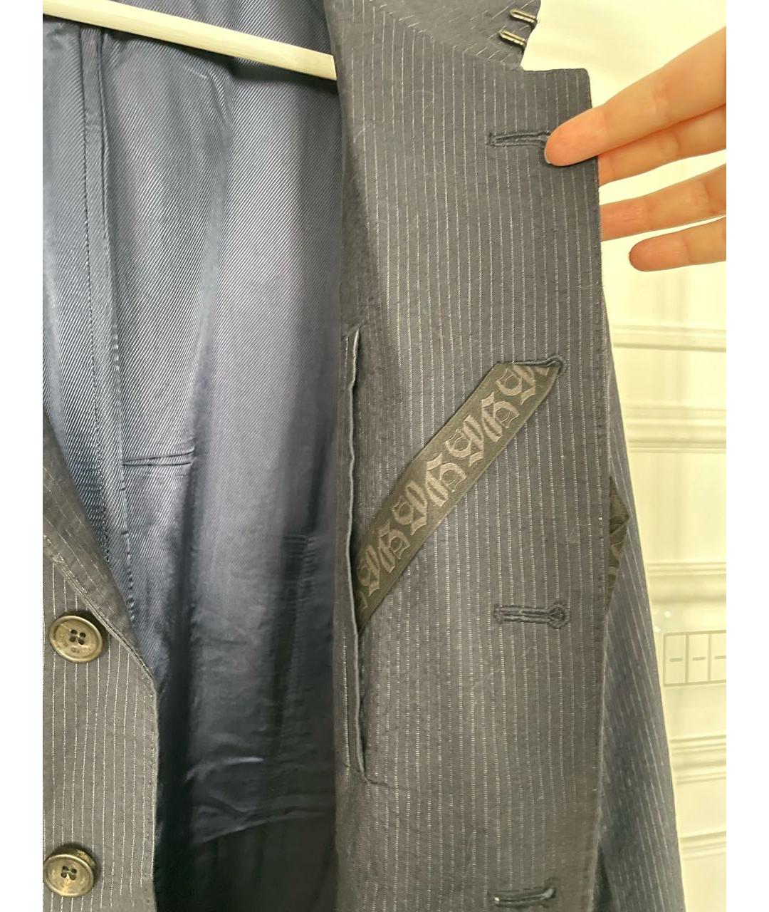 JOHN GALLIANO Темно-синий пиджак, фото 5