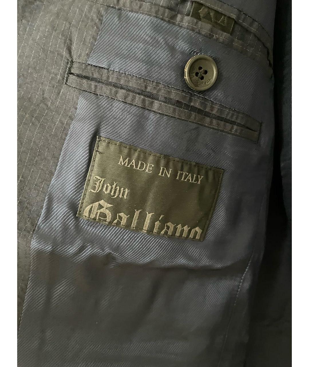 JOHN GALLIANO Темно-синий пиджак, фото 3
