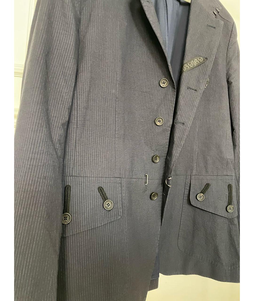 JOHN GALLIANO Темно-синий пиджак, фото 4