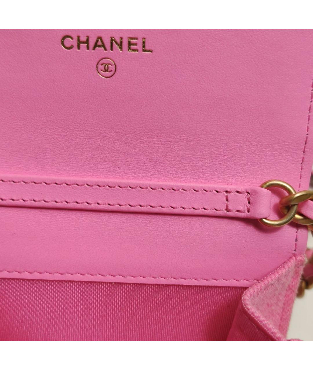 CHANEL Розовая сумка через плечо, фото 7