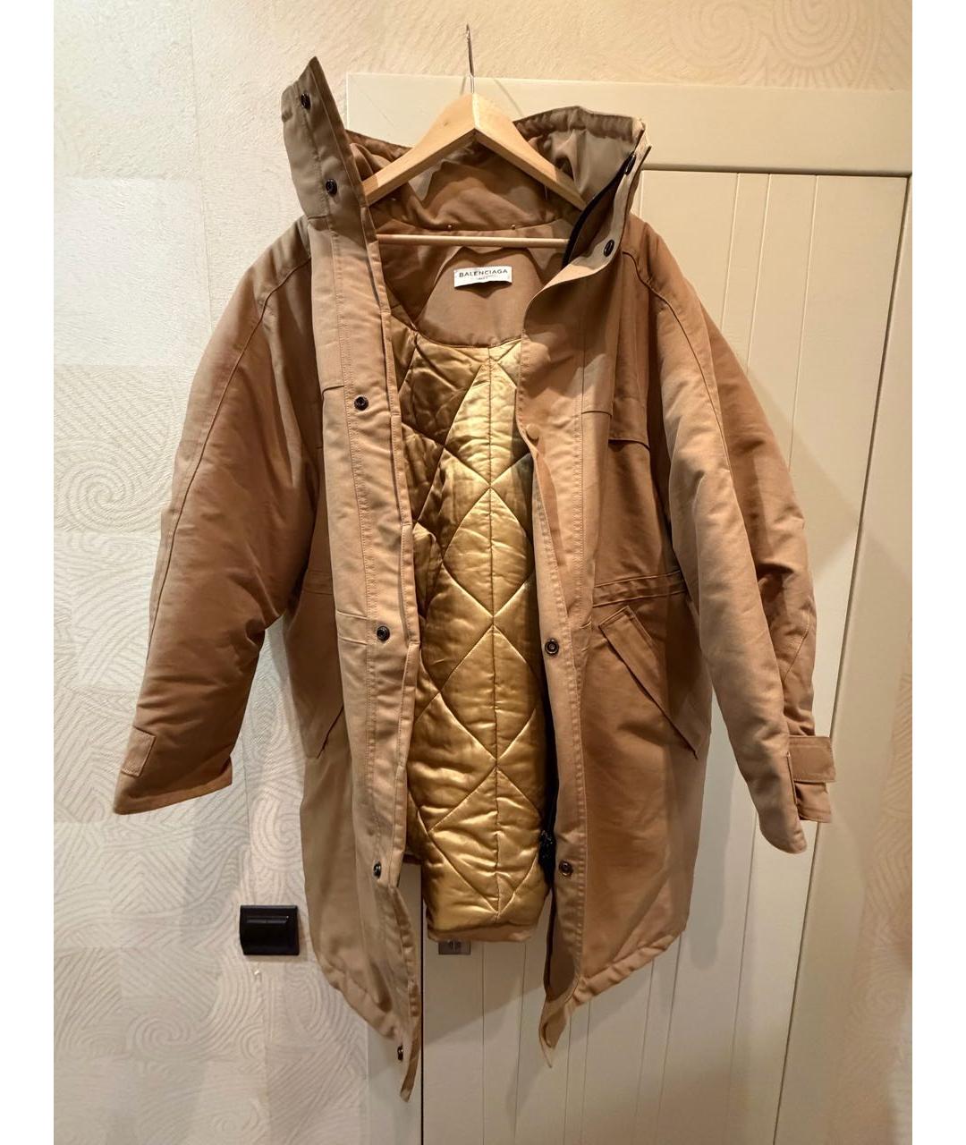 BALENCIAGA Бежевая полиэстеровая куртка, фото 2