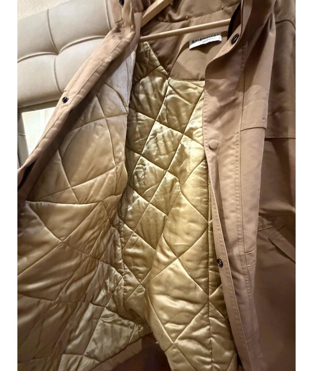 BALENCIAGA Бежевая полиэстеровая куртка, фото 8