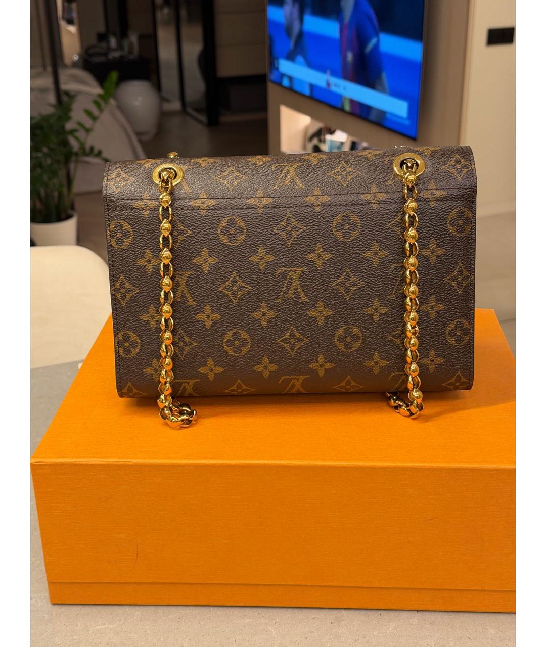 LOUIS VUITTON Коричневая сумка через плечо, фото 2