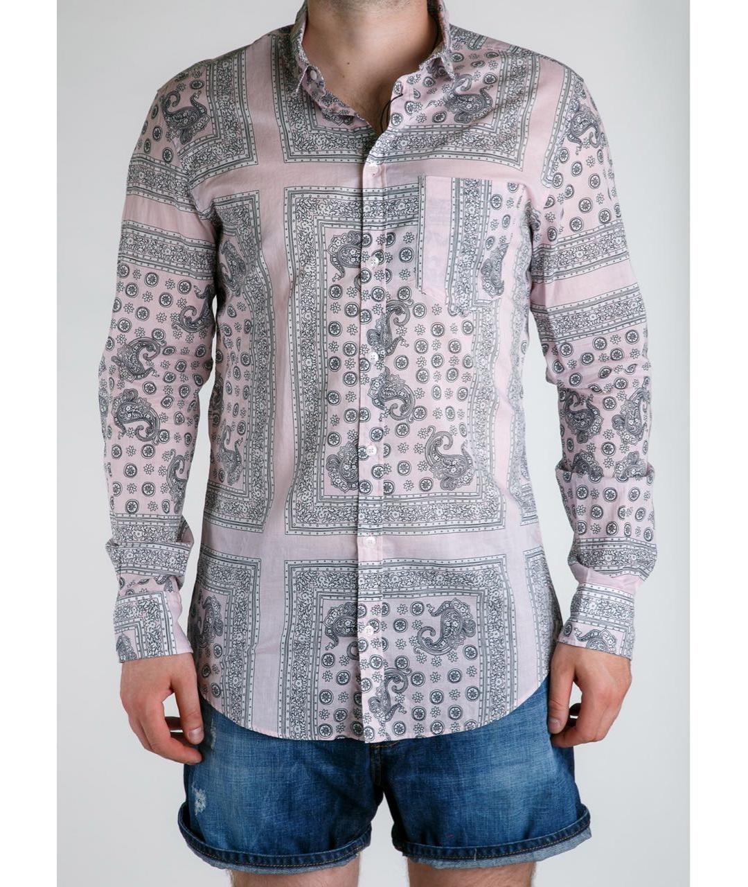 DOLCE&GABBANA Розовая хлопковая кэжуал рубашка, фото 2