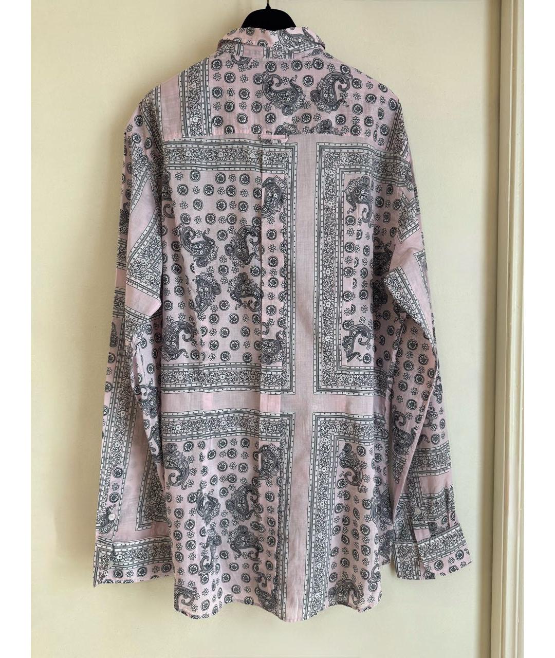 DOLCE&GABBANA Розовая хлопковая кэжуал рубашка, фото 7