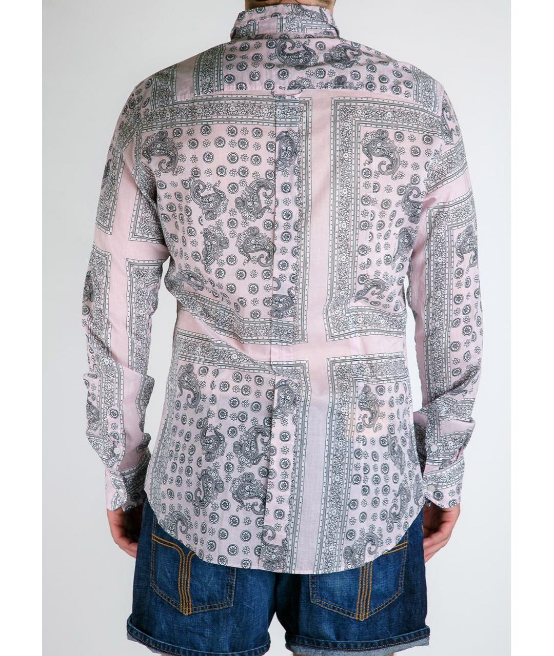 DOLCE&GABBANA Розовая хлопковая кэжуал рубашка, фото 3