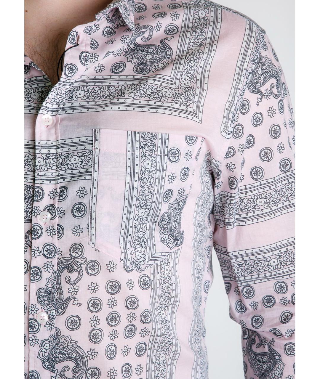 DOLCE&GABBANA Розовая хлопковая кэжуал рубашка, фото 5