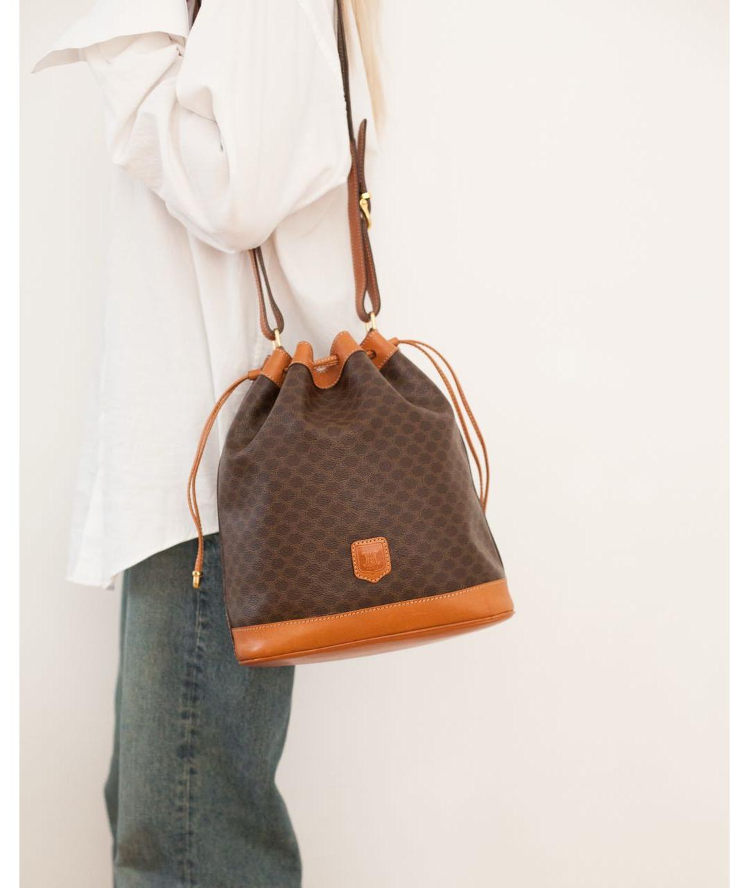 CELINE Коричневая сумка через плечо, фото 3