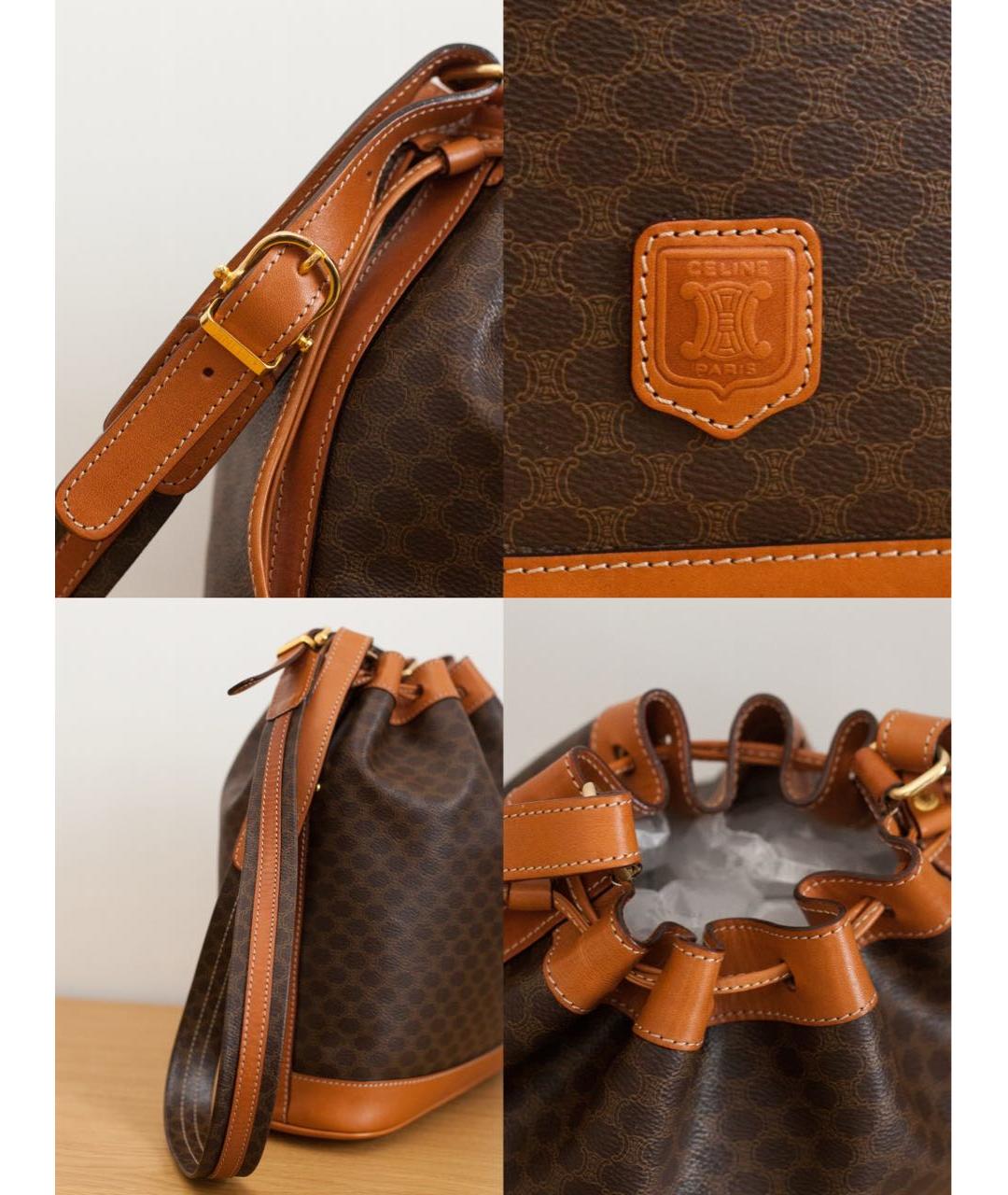 CELINE Коричневая сумка через плечо, фото 6