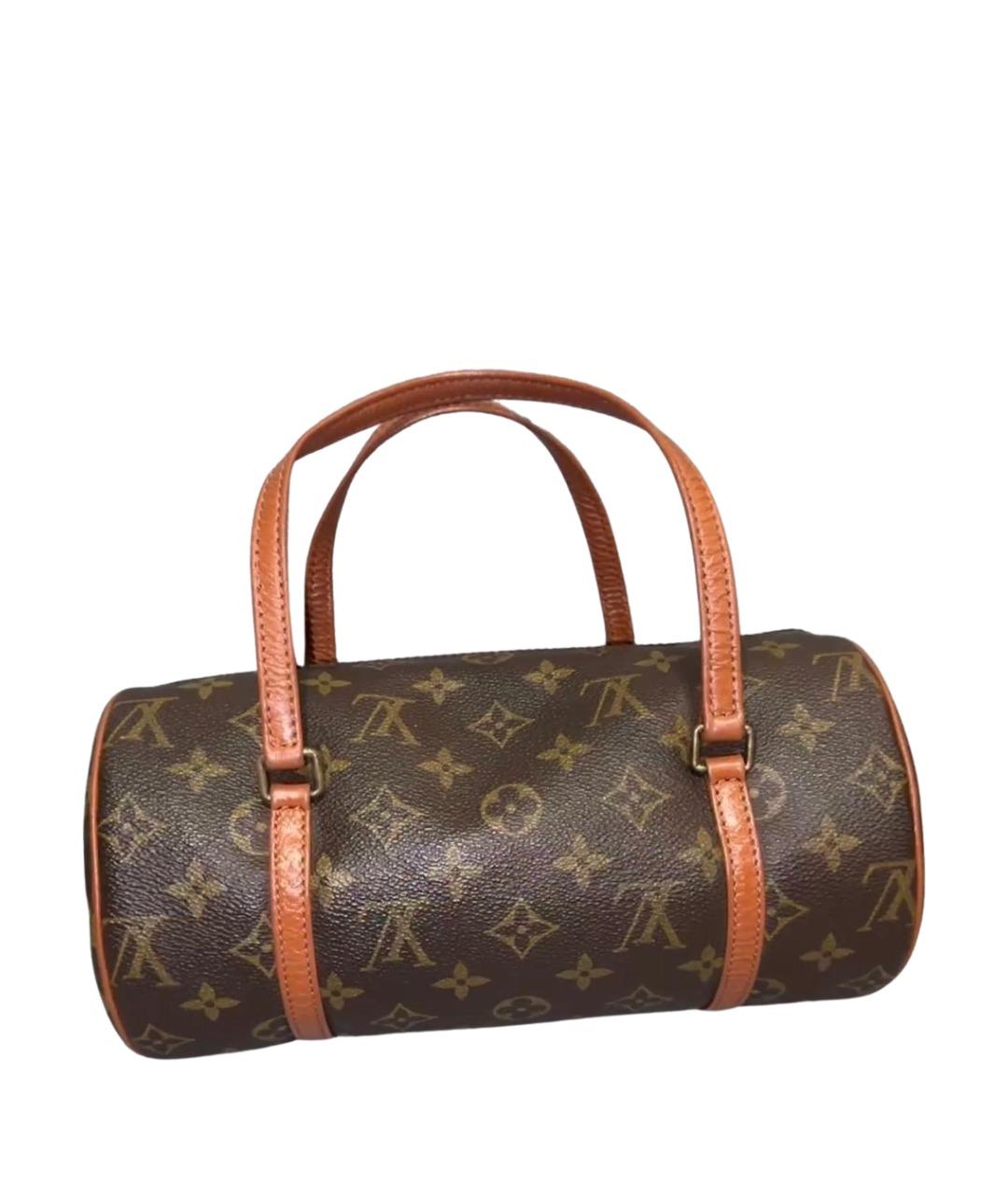 LOUIS VUITTON Коричневая сумка с короткими ручками из искусственной кожи, фото 1