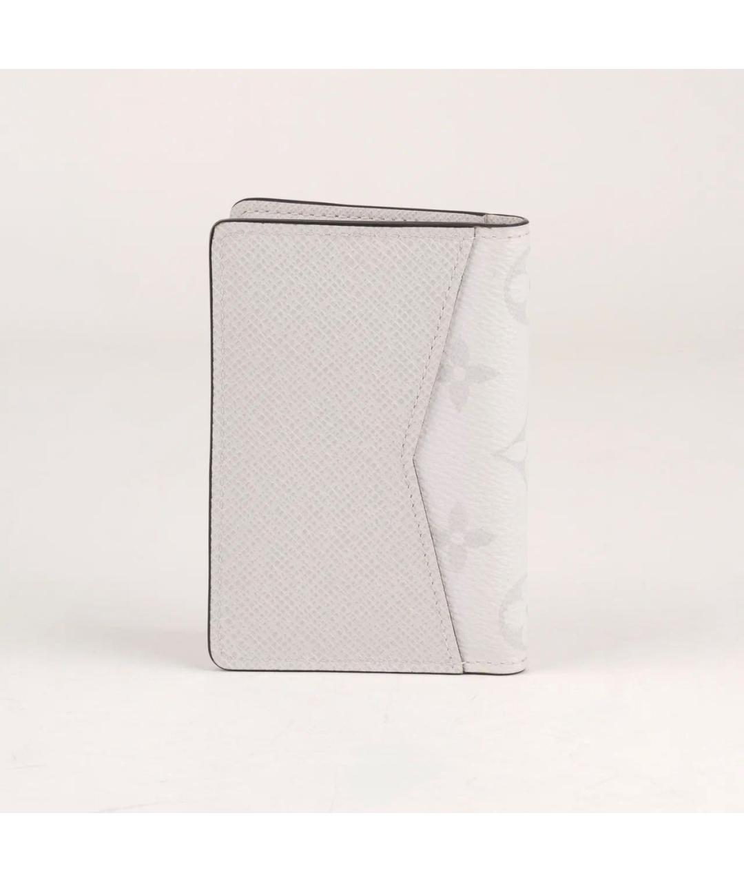 LOUIS VUITTON Белый кожаный кардхолдер, фото 3