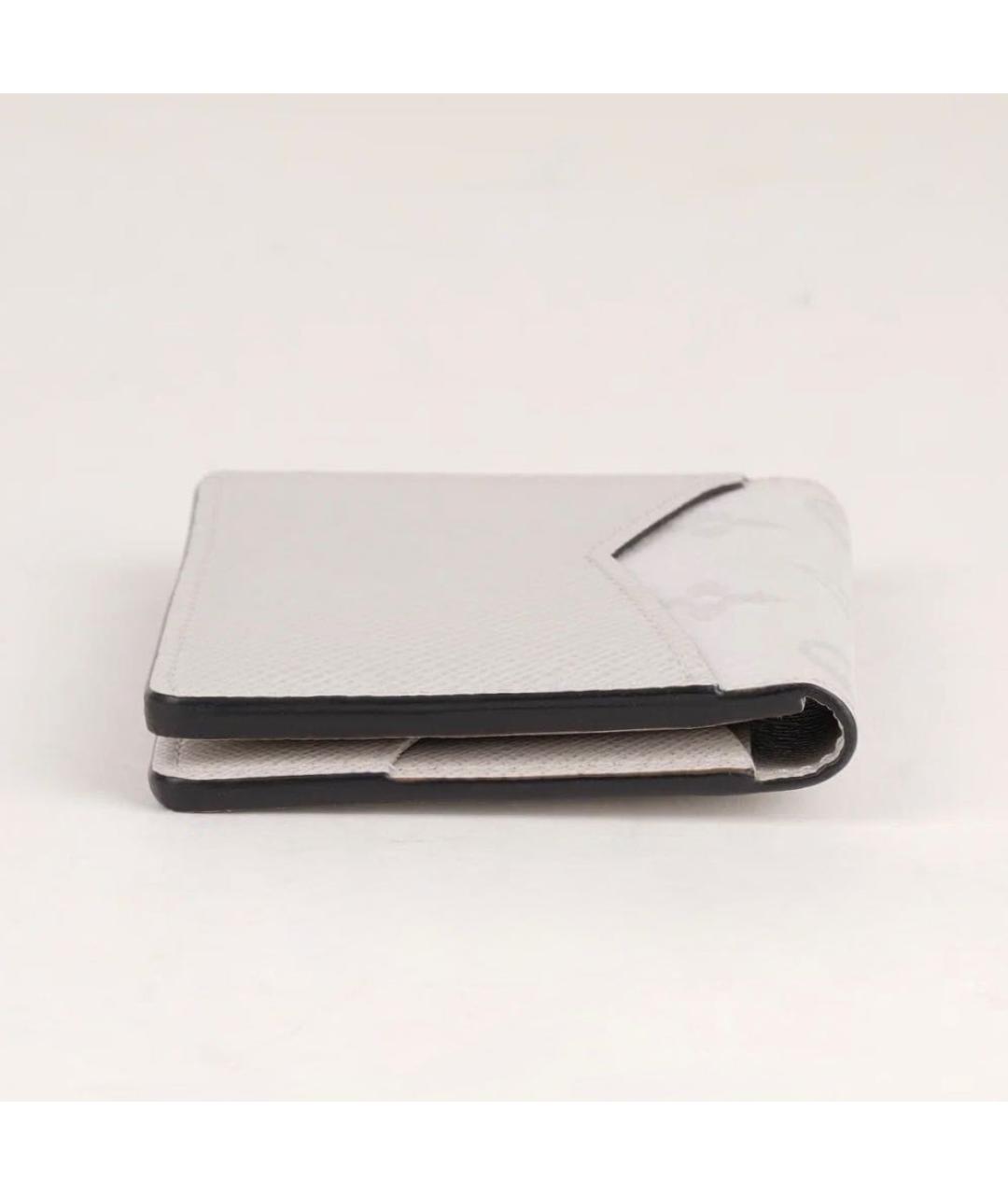 LOUIS VUITTON Белый кожаный кардхолдер, фото 5