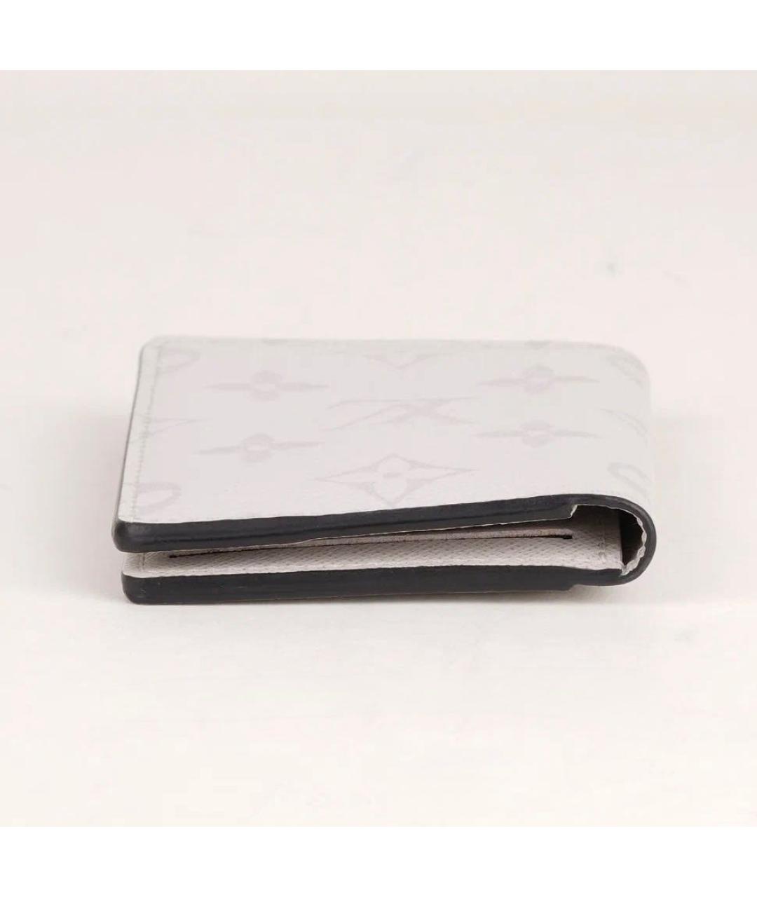 LOUIS VUITTON Белый кожаный кардхолдер, фото 4