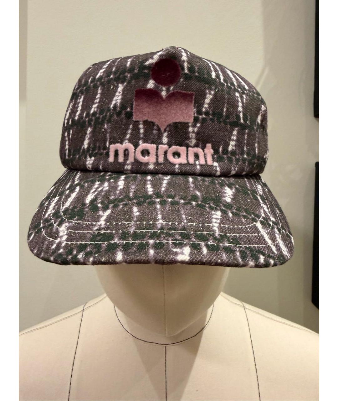 ISABEL MARANT Фиолетовая хлопковая кепка, фото 2