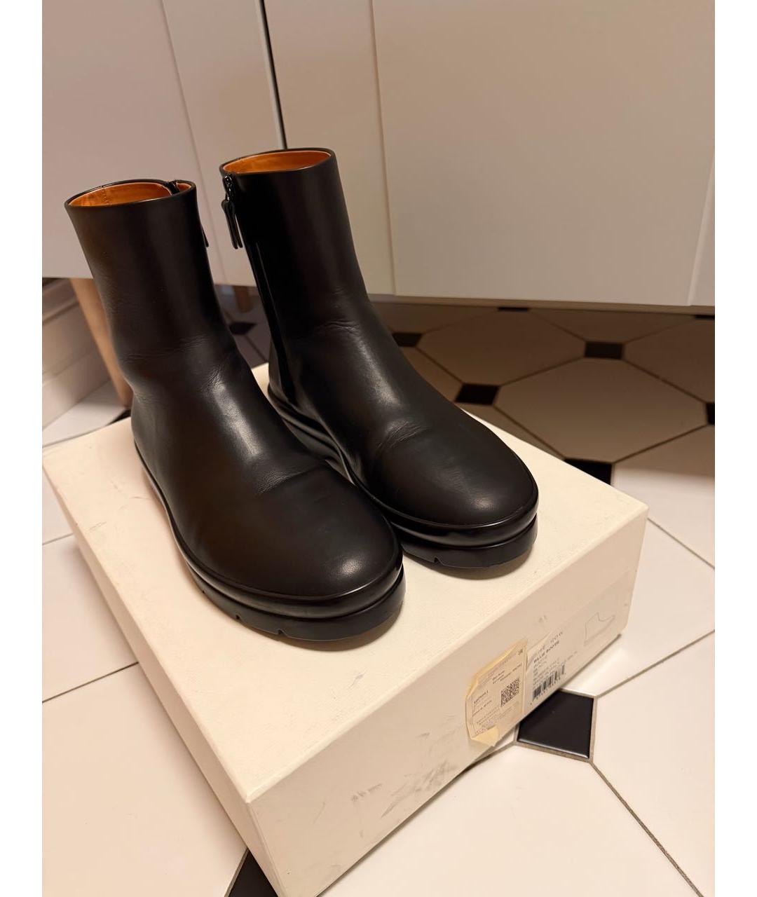 THE ROW Черные кожаные ботинки, фото 2