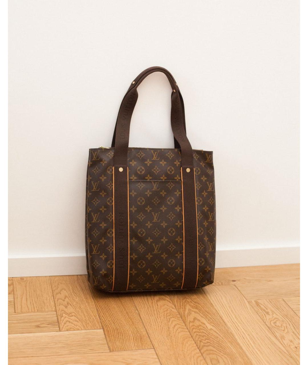 LOUIS VUITTON Коричневая сумка тоут, фото 9