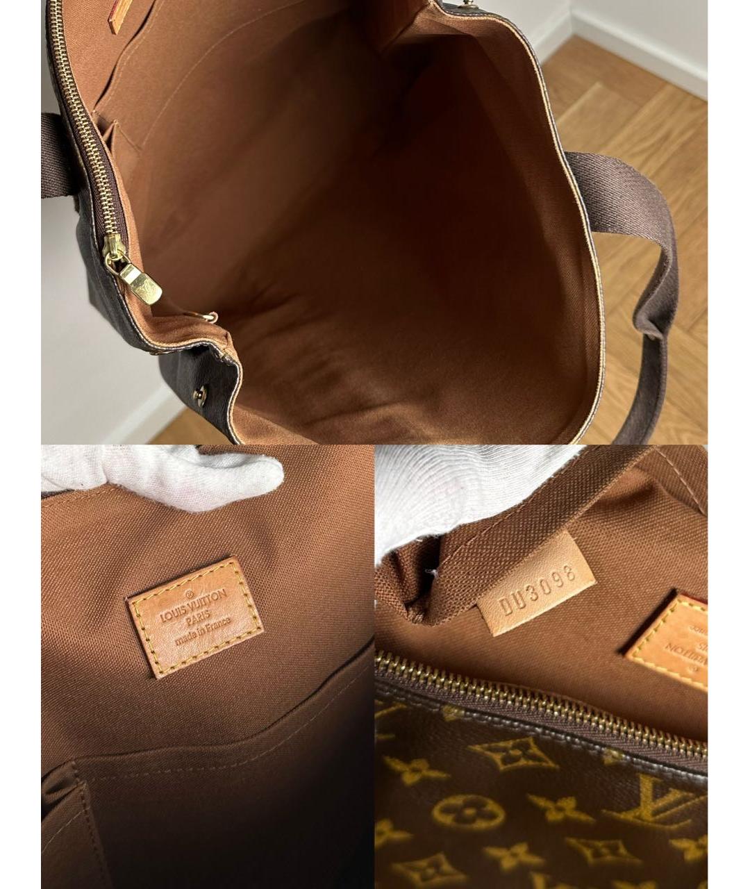 LOUIS VUITTON Коричневая сумка тоут, фото 7