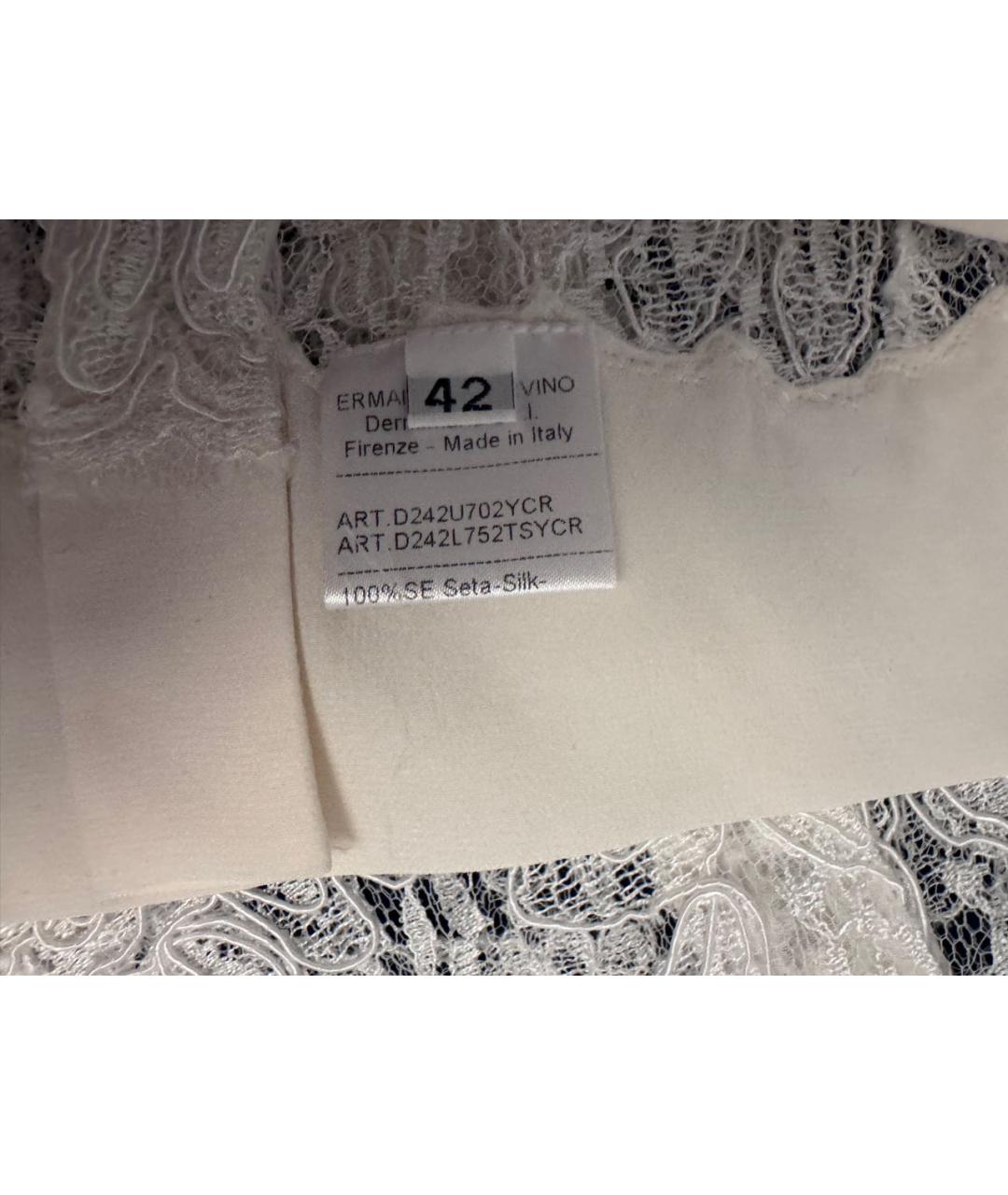 ERMANNO SCERVINO Белая кружевная блузы, фото 5