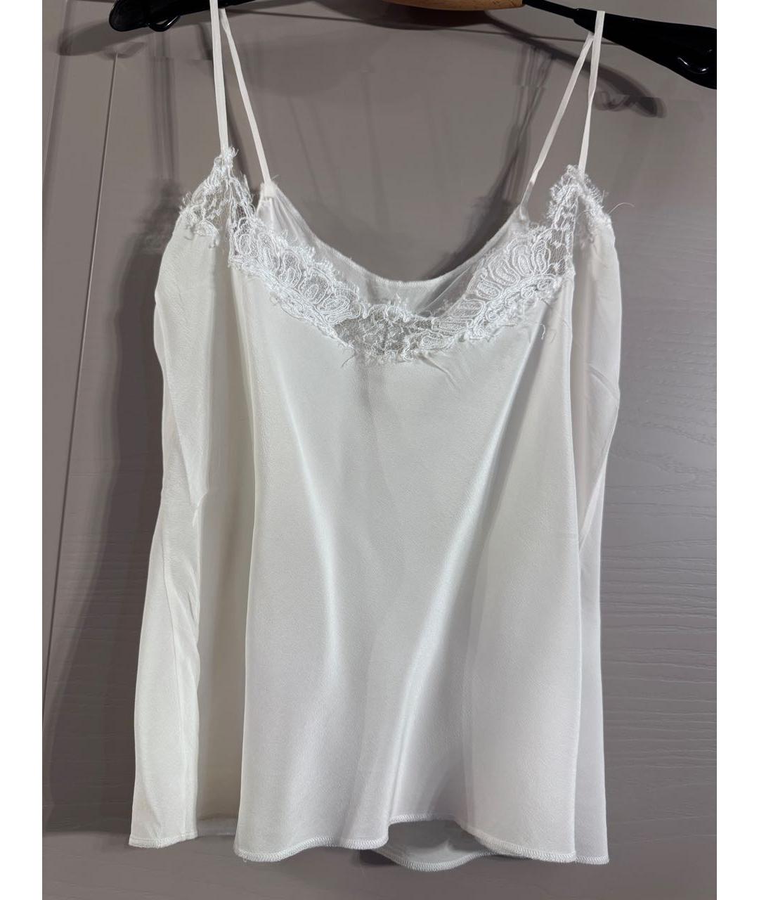 ERMANNO SCERVINO Белая кружевная блузы, фото 4