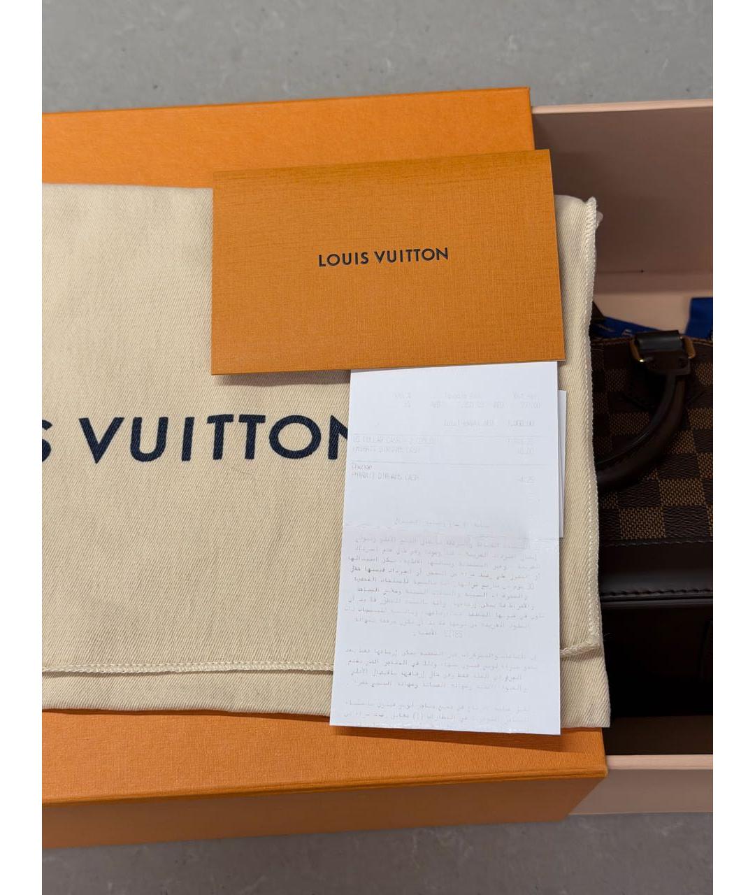 LOUIS VUITTON Коричневая сумка с короткими ручками, фото 5