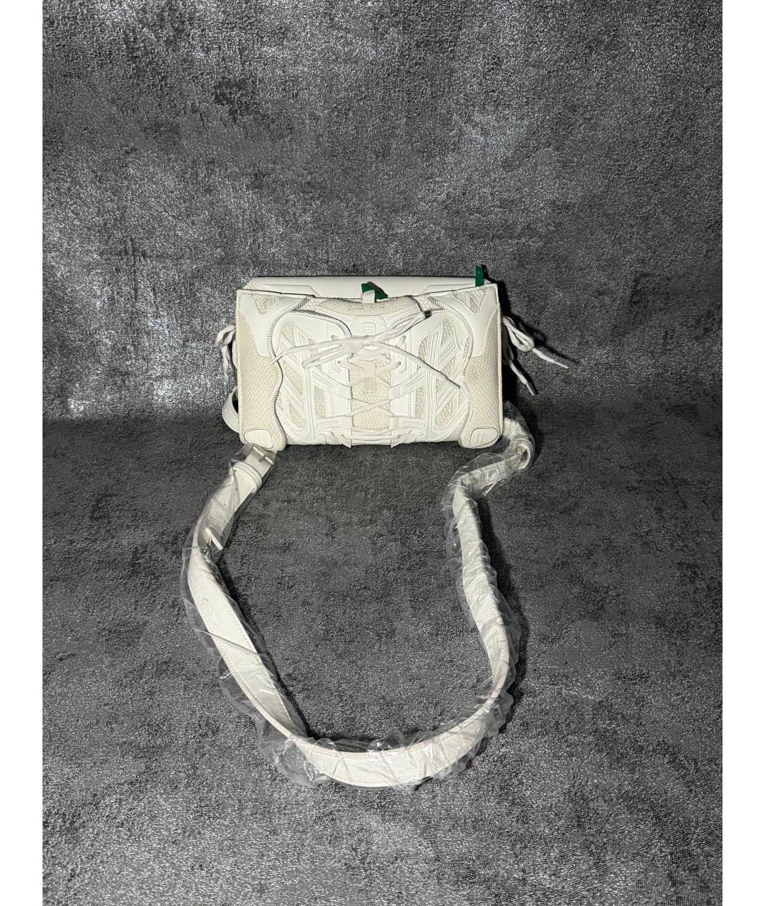 BALENCIAGA Белая синтетическая сумка через плечо, фото 5