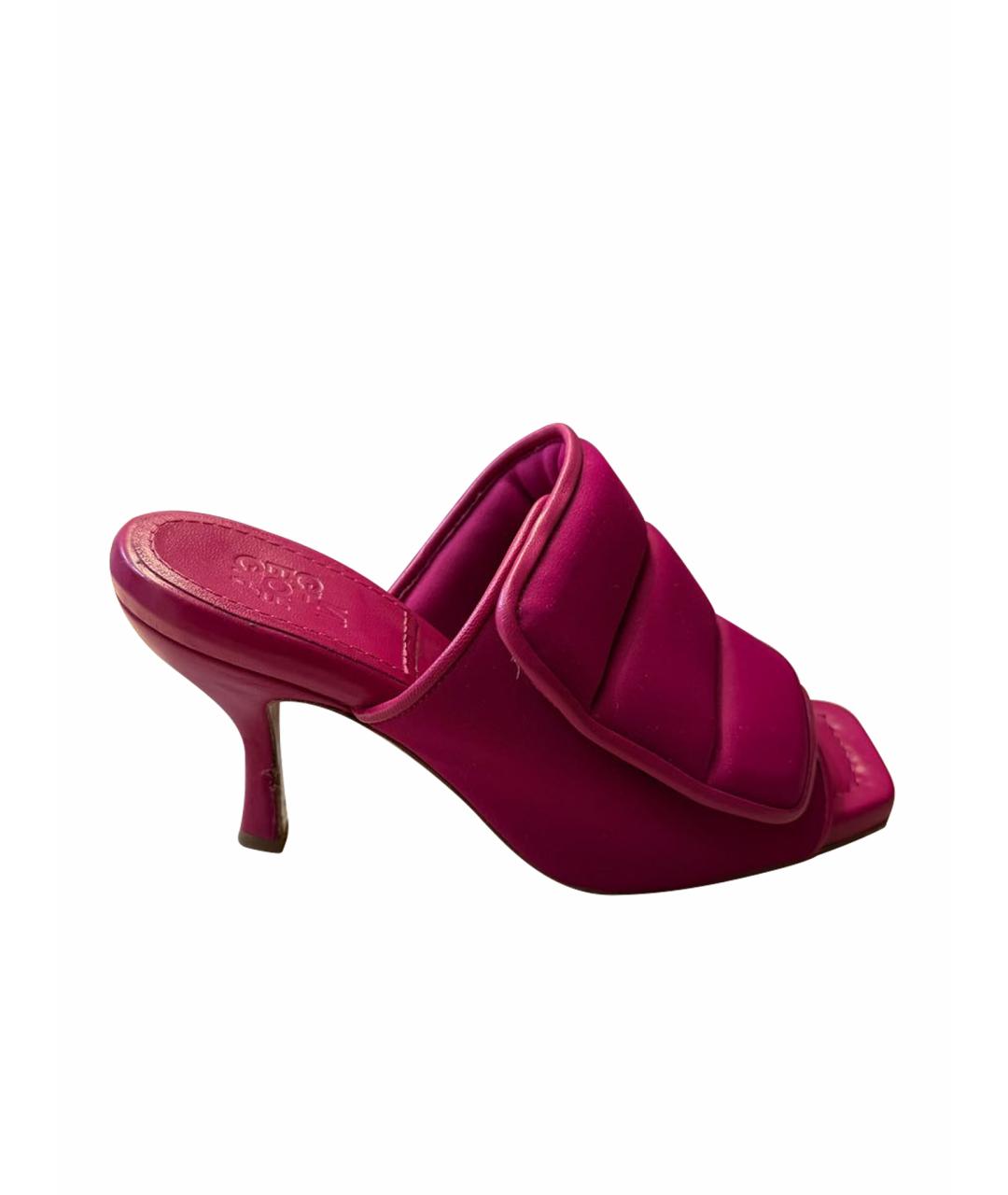 GIABORGHINI Фуксия неопреновые мюли, фото 1