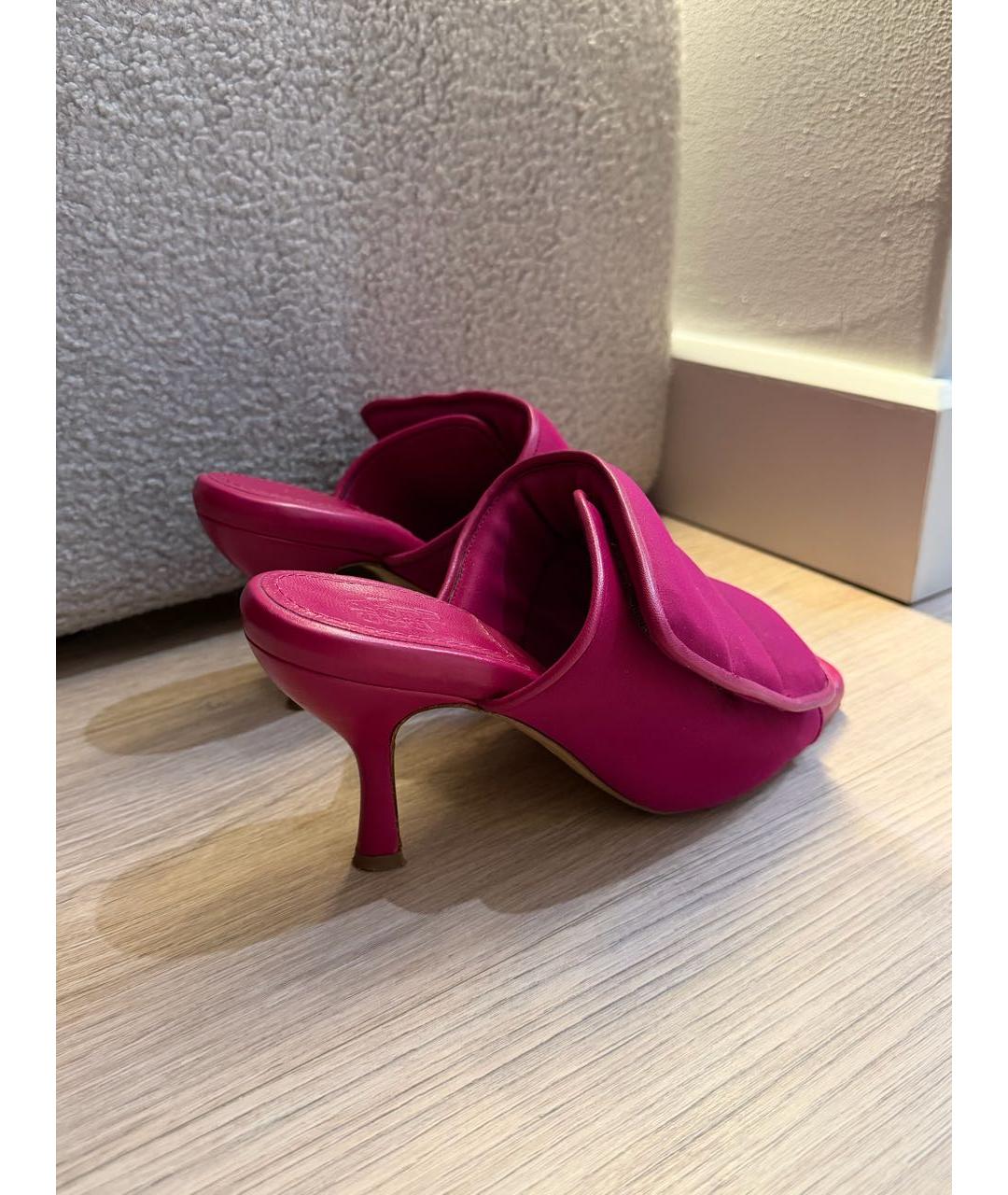 GIABORGHINI Фуксия неопреновые мюли, фото 3