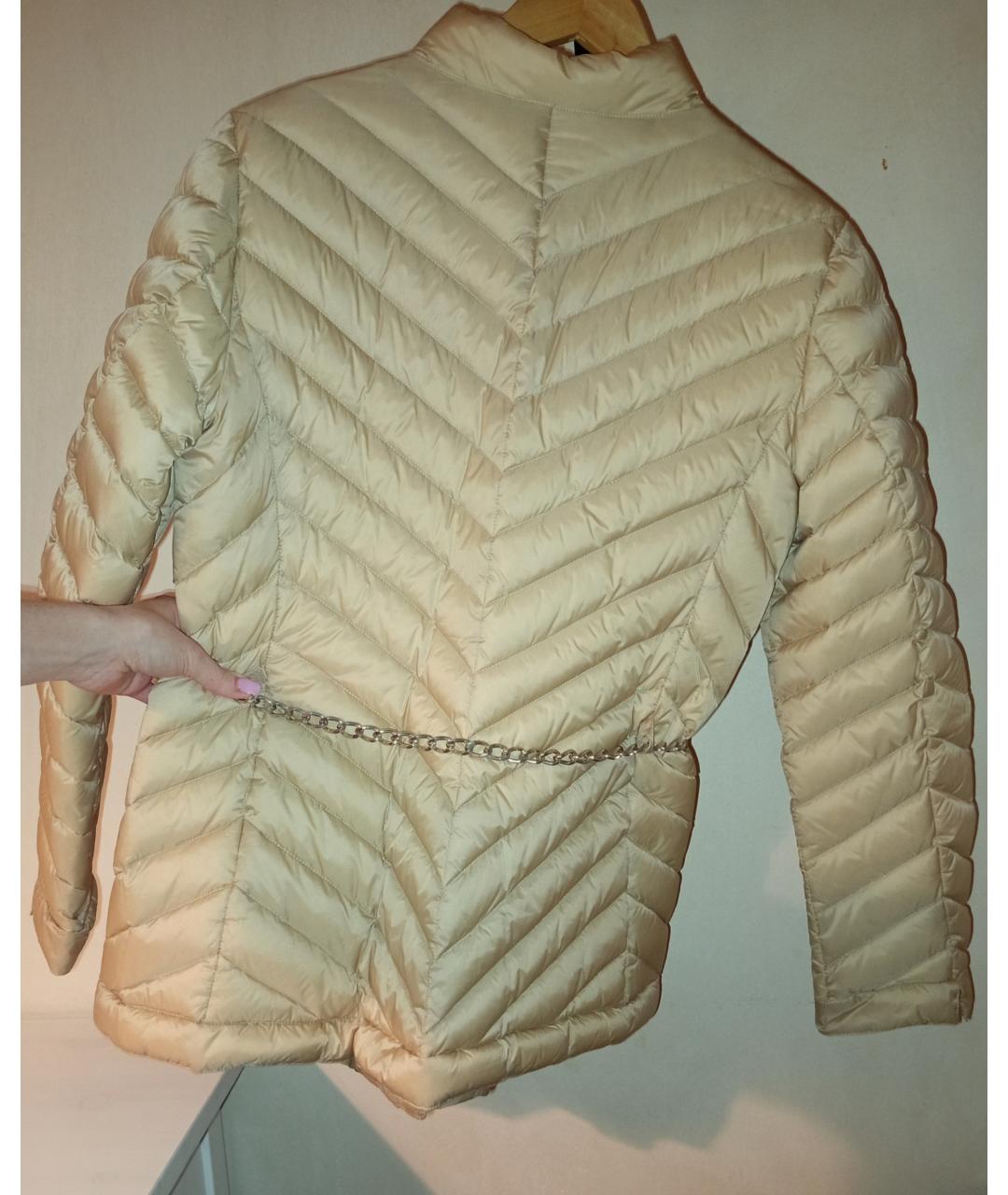 CERRUTI 1881 Бежевый полиамидовый пуховик, фото 2