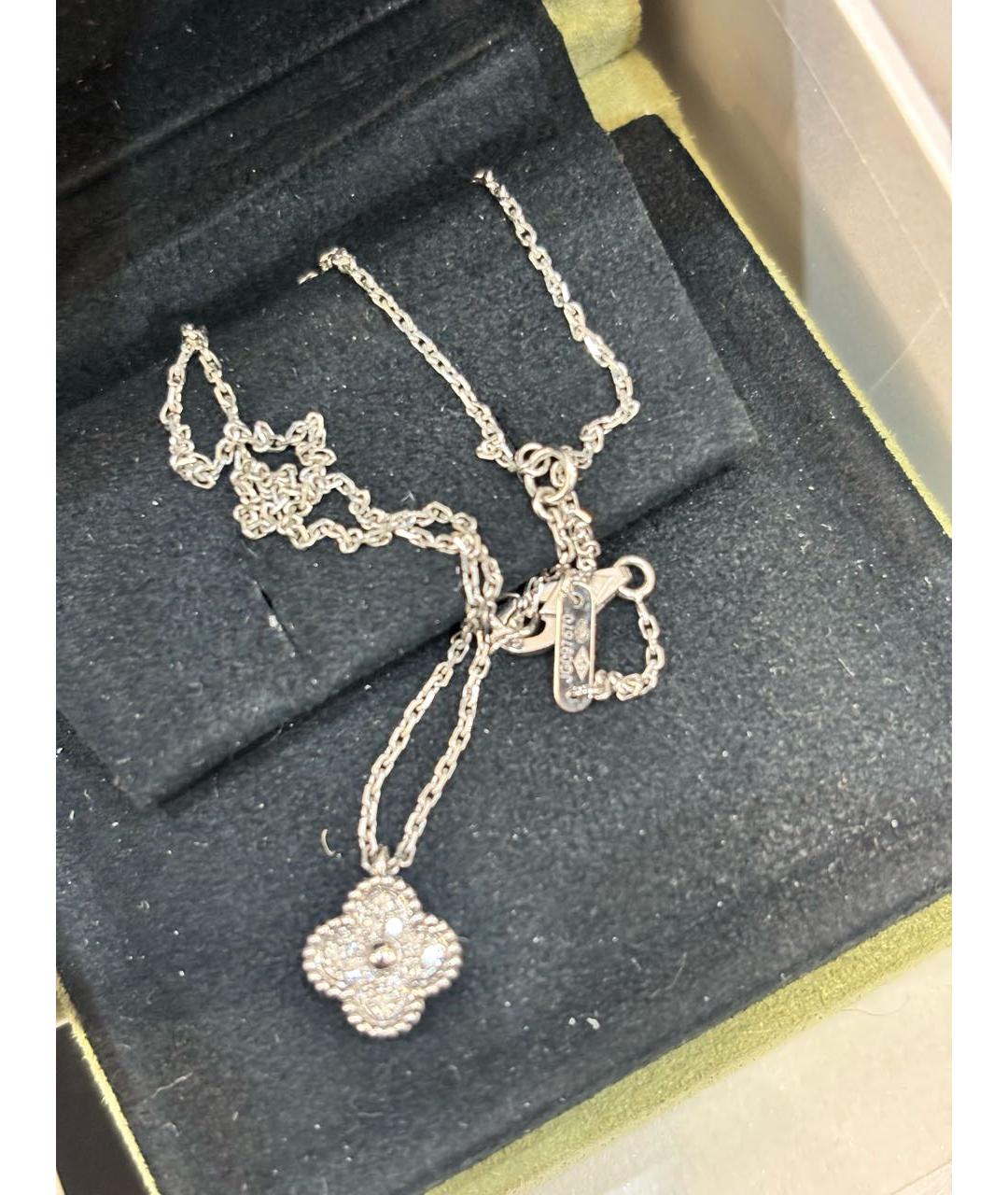 VAN CLEEF & ARPELS Серебряное колье из белого золота, фото 5