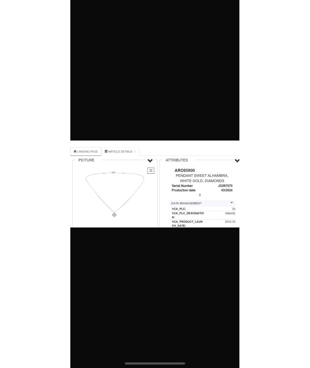 VAN CLEEF & ARPELS Серебряное колье из белого золота, фото 4